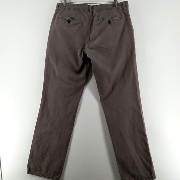Next Pants Womens Grey 32 Button Closure Straight Leg Mid Rise 100% Cotton - Picture 5 of 13